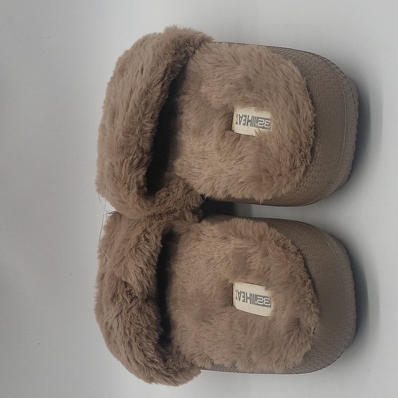 1981- 32 Degrees Heat Plush Cushion Slide Women's Size 9 - 10 Brown Color NWT - Picture 7 of 10